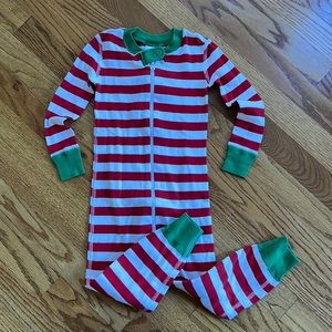 Hanna Andersson zip-up holiday pajamas size 3T